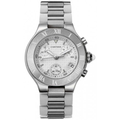 Cartier Must 21 Chronograph Women's Watch W10197U2 Cartier Must 21 Chronograph Women's Watch W10197U2