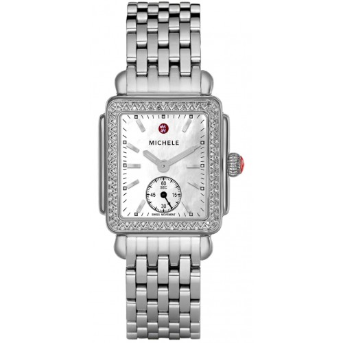 Michele Deco Mid Diamond Women's Watch MWW06V000001 Michele Deco Mid Diamond Women's Watch MWW06V000001