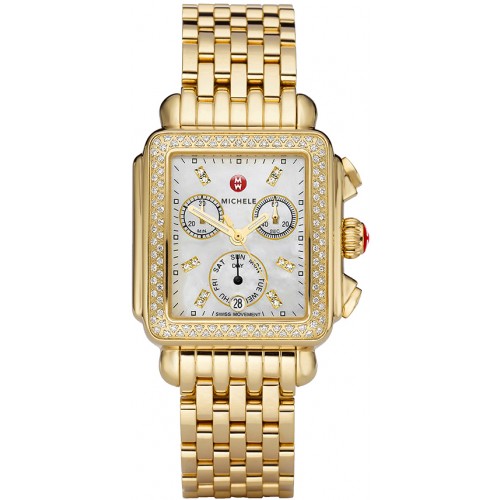 Michele Deco Day Mother of Pearl & Diamond Ladies Watch MWW06P000100 Michele Deco Day Mother of Pearl & Diamond Ladies Watch MWW06P000100