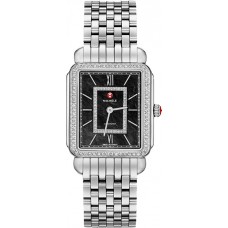 Michele Deco II Black Mother of Pearl Diamond Women's Watch MWW06X000011 Michele Deco II Black Mother of Pearl Diamond Women's Watch MWW06X000011