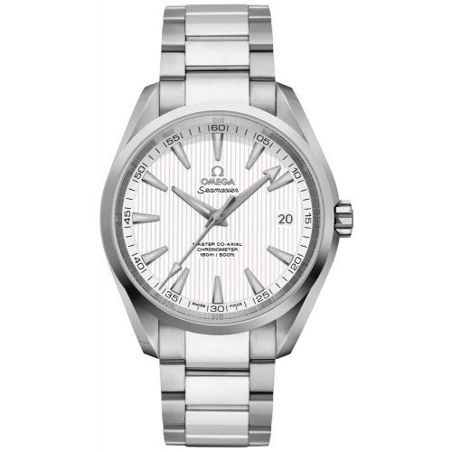 Omega Seamaster Aqua Terra Silver Teak Pattern Dial Men's Watch 23110422102003 Omega Seamaster Aqua Terra Silver Teak Pattern Dial Men's Watch 23110422102003