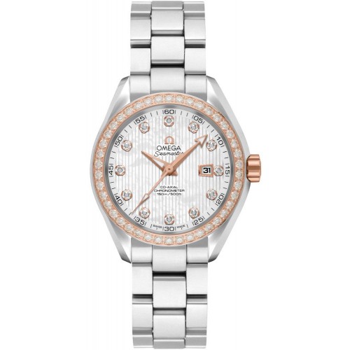 Omega Seamaster Aqua Terra Diamond Women's Luxury Watch 23125342055003 Omega Seamaster Aqua Terra Diamond Women's Luxury Watch 23125342055003