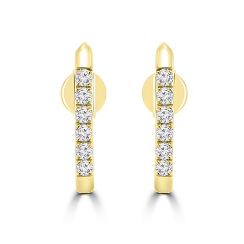 0.31 Ct Round Cut Diamond Stud Earrings in 14k Yellow Gold 0.31 Ct Round Cut Diamond Stud Earrings in 14k Yellow Gold