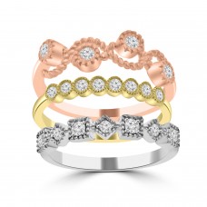 0.63 ct Ladies 3 Piece Round Cut Diamond Wedding Band Ring in 14k White/Yellow/Rose Gold 0.63 ct Ladies 3 Piece Round Cut Diamond Wedding Band Ring in 14k White/Yellow/Rose Gold