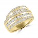 2.00 ct Ladies Round Cut Diamond Anniversary Ring in Prong Setting 14 kt Yellow Gold