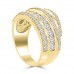 2.00 ct Ladies Round Cut Diamond Anniversary Ring in Prong Setting 14 kt Yellow Gold