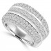 4.10 ct Ladies Princess and Round Cut Diamond Anniversary Ring 4.10 ct Ladies Princess and Round Cut Diamond Anniversary Ring