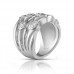 1.50 ct Ladies Round Cut Diamond Anniversary Ring In Bezel Setting