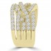 1.53 ct Ladies Round Cut Diamond Designer Anniversary Band in 14 kt Yellow Gold