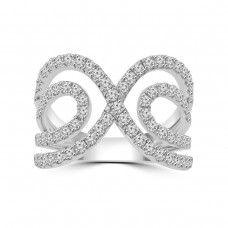 1.16 ct Ladies Pave Set Round Cut Diamond Anniversary Ring 1.16 ct Ladies Pave Set Round Cut Diamond Anniversary Ring