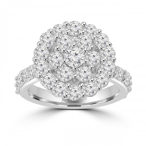 2.61 ct Ladies Round Cut Diamond Anniversary Ring in 14 kt White Gold 2.61 ct Ladies Round Cut Diamond Anniversary Ring in 14 kt White Gold