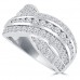 1.90 ct Ladies Round Cut Diamond Anniversary Ring in Prong Setting