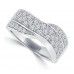 1.25 ct Ladies Round Cut Diamond Anniversary Ring 