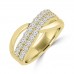1.00 ct Ladies Round Cut Diamond Anniversary Ring in Prong Setting Yellow Gold 1.00 ct Ladies Round Cut Diamond Anniversary Ring in Prong Setting Yellow Gold