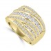 2.10 ct Ladies Round Cut Diamond Anniversary Ring in Prong Setting in 14 kt Yellow Gold 2.10 ct Ladies Round Cut Diamond Anniversary Ring in Prong Setting in 14 kt Yellow Gold
