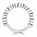 1.55 ct Ladie's Round Cut Diamond Anniversary Wedding Band in 14 kt White Gold