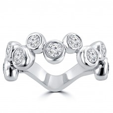 1.55 ct Ladie's Round Cut Diamond Anniversary Wedding Band in 14 kt White Gold 1.55 ct Ladie's Round Cut Diamond Anniversary Wedding Band in 14 kt White Gold