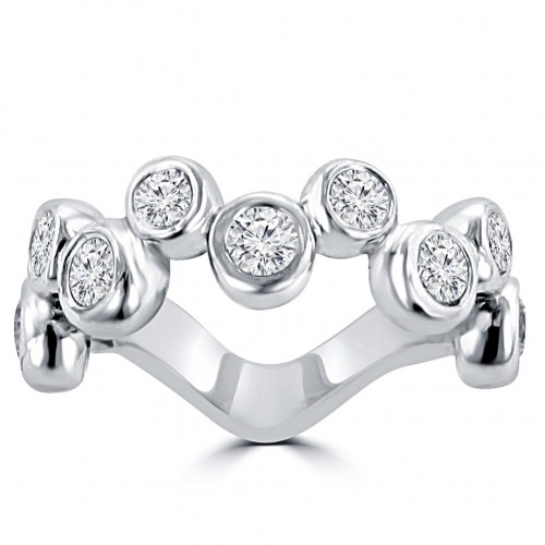 1.55 ct Ladie's Round Cut Diamond Anniversary Wedding Band in 14 kt White Gold