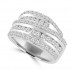 2.00 ct Ladies Round Cut Diamond Anniversary Ring in Prong Setting