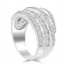2.00 ct Ladies Round Cut Diamond Anniversary Ring in Prong Setting