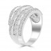 2.00 ct Ladies Round Cut Diamond Anniversary Ring in Prong Setting