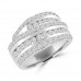 2.00 ct Ladies Round Cut Diamond Anniversary Ring in Prong Setting