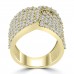 2.65 ct Ladies Round Cut Diamond Designer Cocktail Ring in 14 kt Yellow Gold 2.65 ct Ladies Round Cut Diamond Designer Cocktail Ring in 14 kt Yellow Gold