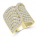 2.65 ct Ladies Round Cut Diamond Designer Cocktail Ring in 14 kt Yellow Gold 2.65 ct Ladies Round Cut Diamond Designer Cocktail Ring in 14 kt Yellow Gold