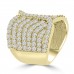 2.65 ct Ladies Round Cut Diamond Designer Cocktail Ring in 14 kt Yellow Gold 2.65 ct Ladies Round Cut Diamond Designer Cocktail Ring in 14 kt Yellow Gold