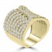 2.65 ct Ladies Round Cut Diamond Designer Cocktail Ring in 14 kt Yellow Gold 2.65 ct Ladies Round Cut Diamond Designer Cocktail Ring in 14 kt Yellow Gold