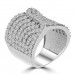 2.65 ct Ladies Round Cut Diamond Designer Cocktail Ring in 14 kt White Gold 2.65 ct Ladies Round Cut Diamond Designer Cocktail Ring in 14 kt White Gold