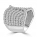 2.65 ct Ladies Round Cut Diamond Designer Cocktail Ring in 14 kt White Gold 2.65 ct Ladies Round Cut Diamond Designer Cocktail Ring in 14 kt White Gold