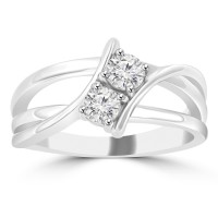 0.50 ct Ladies Round Cut Diamond Anniversary Wedding Band Ring ( G Color SI-1 Clarity)