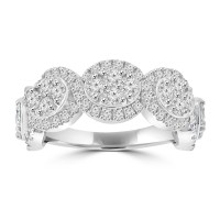 3.21 ct Ladies Pave Set Round Cut Diamond Anniversary Ring 3.21 ct Ladies Pave Set Round Cut Diamond Anniversary Ring