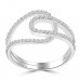 0.40 ct Ladies Brilliant Cut Diamond Anniversary Ring