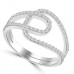 0.40 ct Ladies Brilliant Cut Diamond Anniversary Ring