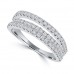0.90 ct Ladies Round Cut Diamond Anniversary Wedding Band Ring in 14 kt White Gold 0.90 ct Ladies Round Cut Diamond Anniversary Wedding Band Ring in 14 kt White Gold