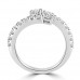 0.95 ct Ladies Round Cut Diamond Anniversary Wedding Band Ring 