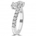 0.95 ct Ladies Round Cut Diamond Anniversary Wedding Band Ring 