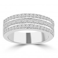 1.79 ct Ladies Princess and Round Cut Diamond Anniversary Ring 