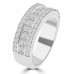 1.79 ct Ladies Princess and Round Cut Diamond Anniversary Ring 