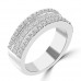1.79 ct Ladies Princess and Round Cut Diamond Anniversary Ring 