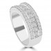 1.79 ct Ladies Princess and Round Cut Diamond Anniversary Ring 