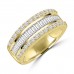 3.41 ct Ladies Round Cut & Baguette Diamond Anniversary Wedding Band in 14k Yellow Gold ( F Color VS-2 Clarity) 3.41 ct Ladies Round Cut & Baguette Diamond Anniversary Wedding Band in 14k Yellow Gold ( F Color VS-2 Clarity)