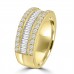 3.41 ct Ladies Round Cut & Baguette Diamond Anniversary Wedding Band in 14k Yellow Gold ( F Color VS-2 Clarity) 3.41 ct Ladies Round Cut & Baguette Diamond Anniversary Wedding Band in 14k Yellow Gold ( F Color VS-2 Clarity)