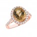 3.47 ct Ladies Round Cut Diamond & Oval Shape Morganite Anniversary Wedding Band Ring ( G-H Color SI-2 I1 Clarity) 3.47 ct Ladies Round Cut Diamond & Oval Shape Morganite Anniversary Wedding Band Ring ( G-H Color SI-2 I1 Clarity)