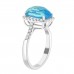 4.82 ct Ladies Round Cut Diamond & Cushion Cut Blue Topaz Anniversary Wedding Band Ring ( G-H Color SI-2 I1 Clarity) 4.82 ct Ladies Round Cut Diamond & Cushion Cut Blue Topaz Anniversary Wedding Band Ring ( G-H Color SI-2 I1 Clarity)