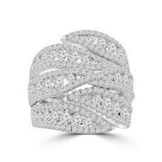 3.39 ct Ladies Micro Pave Set Round Cut Diamond Anniversary Band in 14k White Gold (H-I Color SI-2 I1 Clarity) 3.39 ct Ladies Micro Pave Set Round Cut Diamond Anniversary Band in 14k White Gold (H-I Color SI-2 I1 Clarity)