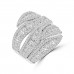 3.39 ct Ladies Micro Pave Set Round Cut Diamond Anniversary Band in 14k White Gold (H-I Color SI-2 I1 Clarity) 3.39 ct Ladies Micro Pave Set Round Cut Diamond Anniversary Band in 14k White Gold (H-I Color SI-2 I1 Clarity)