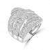 3.39 ct Ladies Micro Pave Set Round Cut Diamond Anniversary Band in 14k White Gold (H-I Color SI-2 I1 Clarity) 3.39 ct Ladies Micro Pave Set Round Cut Diamond Anniversary Band in 14k White Gold (H-I Color SI-2 I1 Clarity)